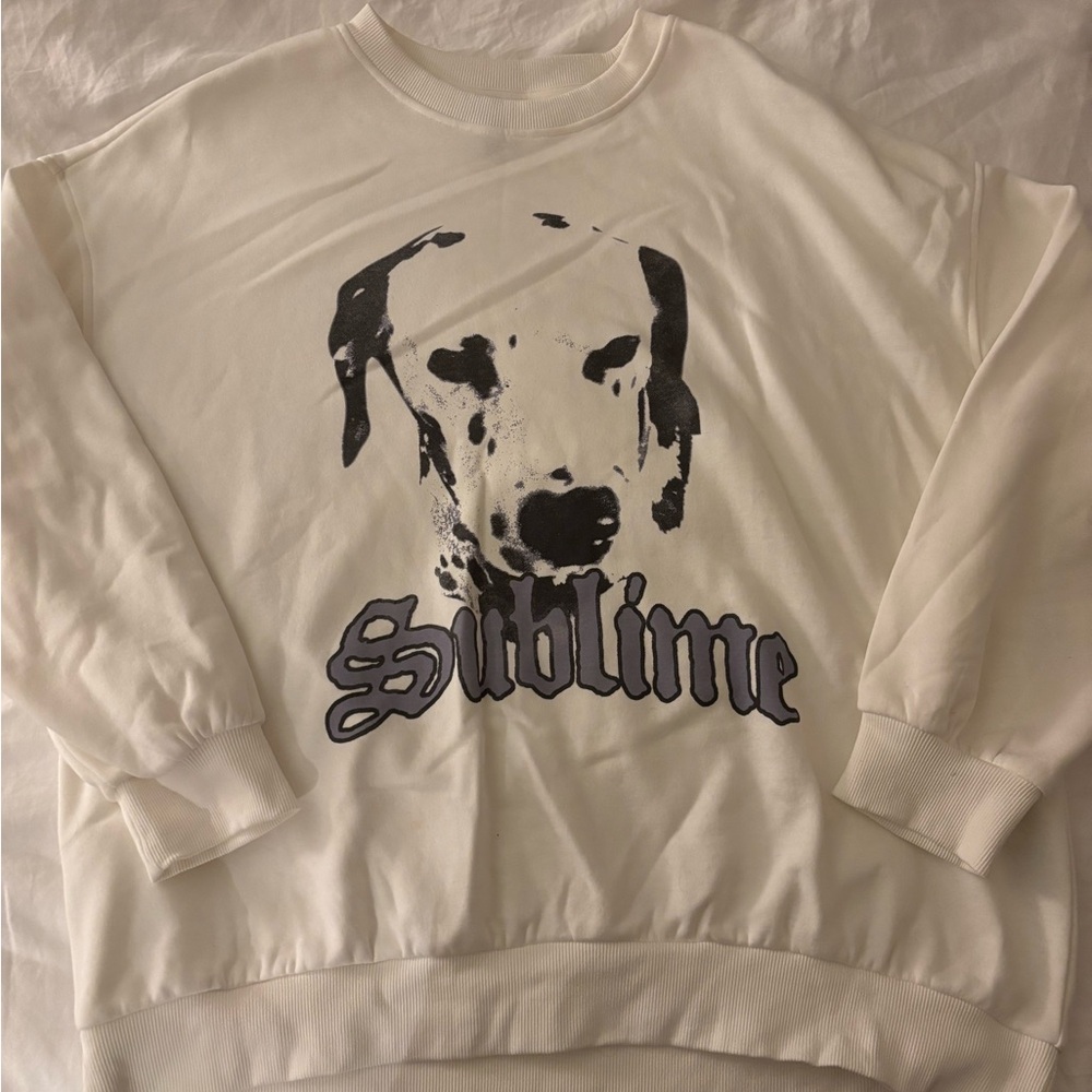 White Sublime Graphic Sweatshirt